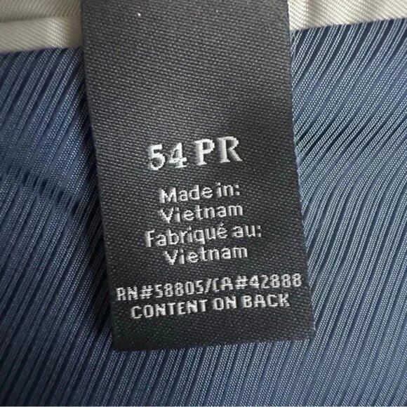 GS Perfect Fit Blazer Jacket Sport Suit Coat Men's Size 54 PR Navy Wool Blend - Picture 13 of 13